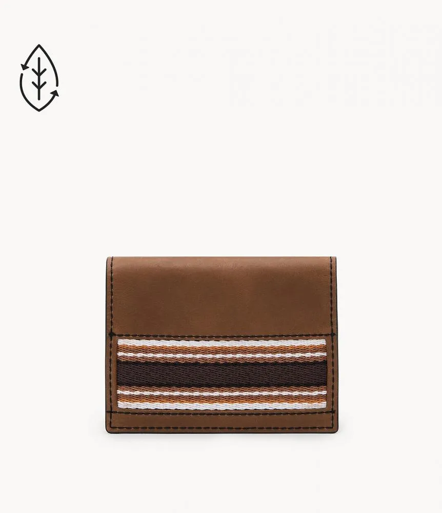 Porta Carte di Credito Uomo FOSSIL EVERETT ML4512210 Pelle Marrone