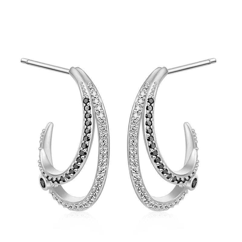 Gnoce Orecchini Doppio Cerchio