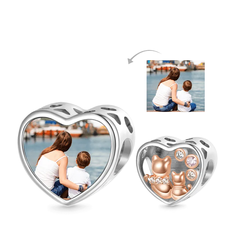 Gnoce Charm Foto Personalizzato Mamma E Bambino