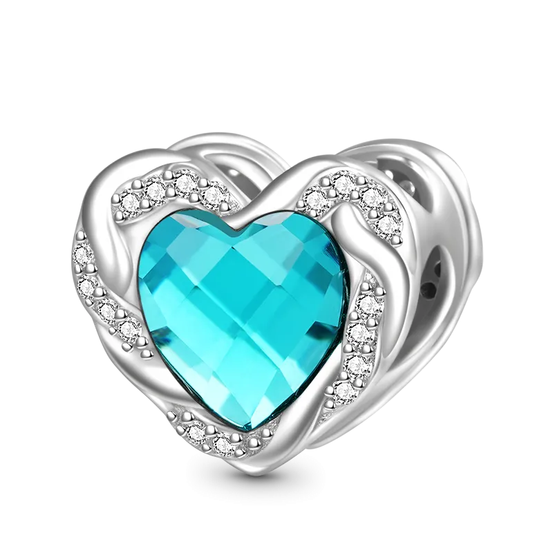 Gnoce Charm Cuoriforme Pietra Portafortuna