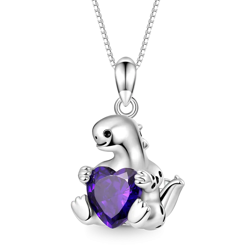 Gnoce Collana Stegosauro Abbraccia La Gemma Del Cuore