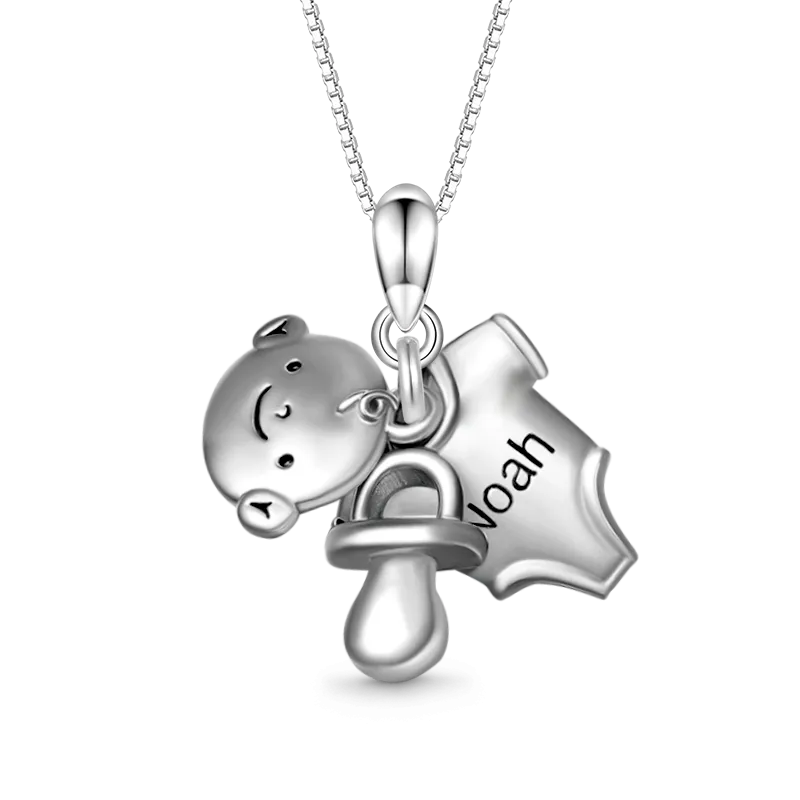 Gnoce Collana Incisibile Bambino & Ciuccio & Maglietta