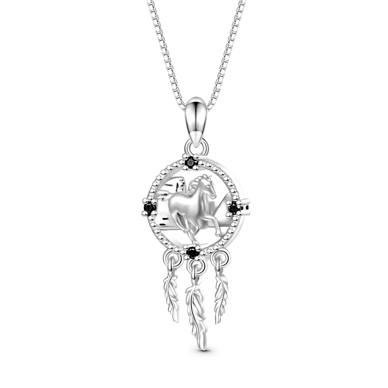 Gnoce Collana Cavallo Acchiappasogni