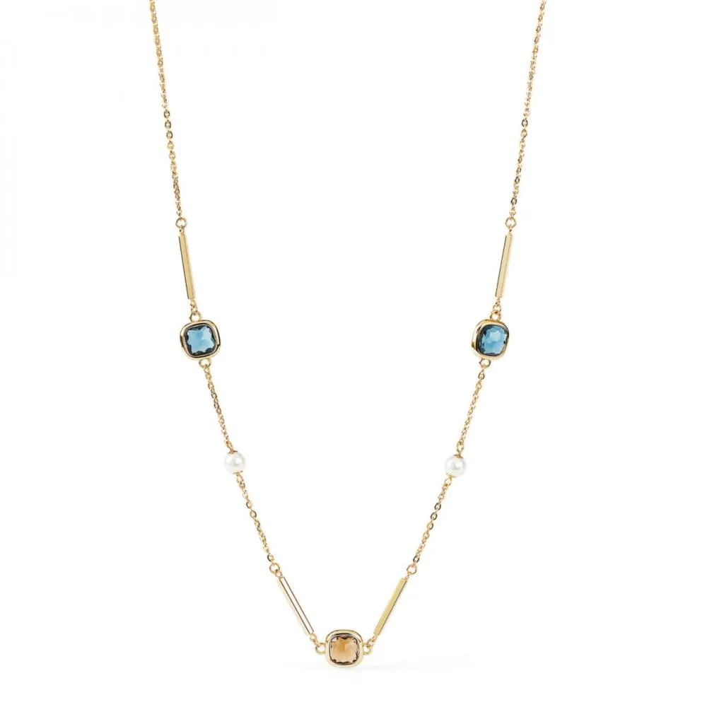 Collana Donna BROSWAY CATHERINE BCA36 Acciaio Inossidabile Gold Dorato Pietre