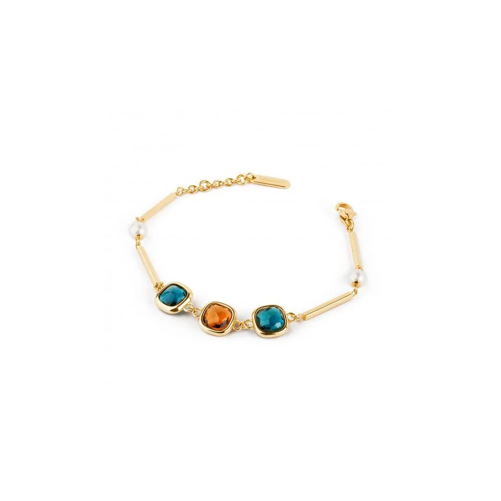 Bracciale Donna BROSWAY CATHERINE BCA44 Acciaio Inossidabile Gold Dorato Pietre