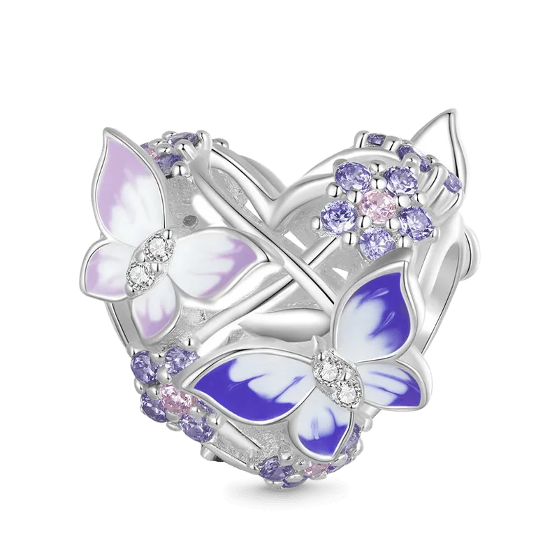 Gnoce Charm Cuore Farfalla