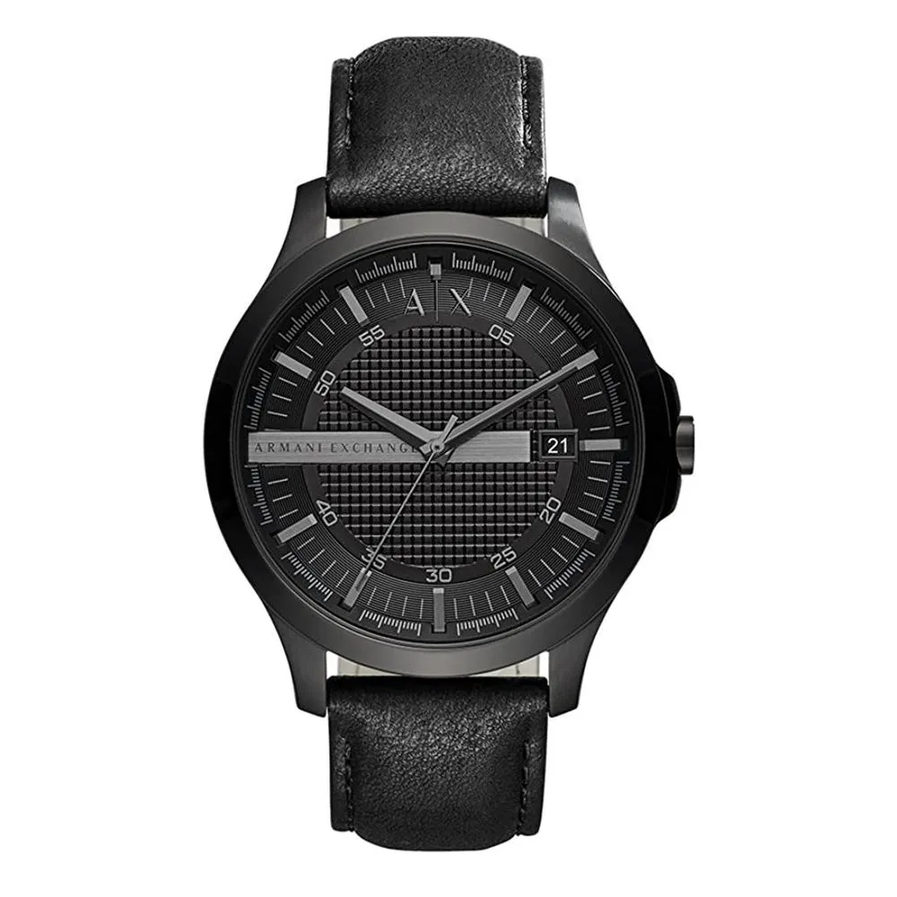 Orologio Uomo ARMANI EXCHANGE HAMPTON AX2400 Pelle Nero