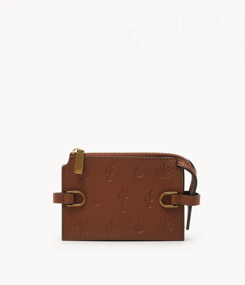 Porta Carte di Credito Donna FOSSIL KIER SL8205200 Cactus Vegano Marrone