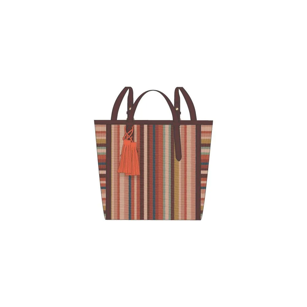 Borsa Zaino Donna FOSSIL CAMILLA ZB1403842 Poliestere Tessuto Colorato Arancio