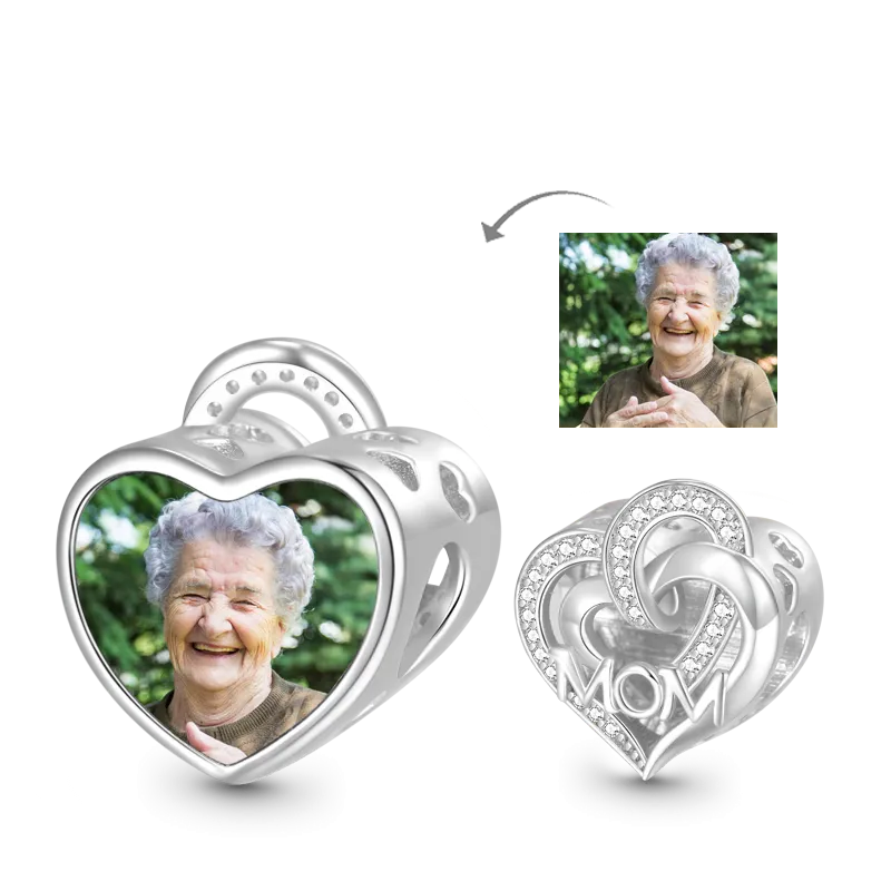 Gnoce Charm Foto Mamma D'Amore "Love You, Mom"