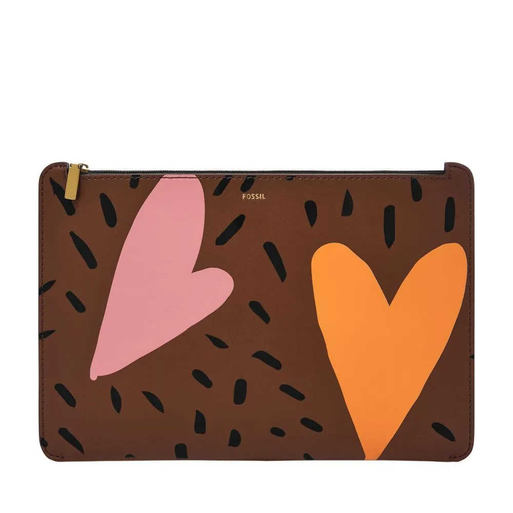 Pochette Donna FOSSIL KIER SLG1523745 Cactus Vegano Marrone