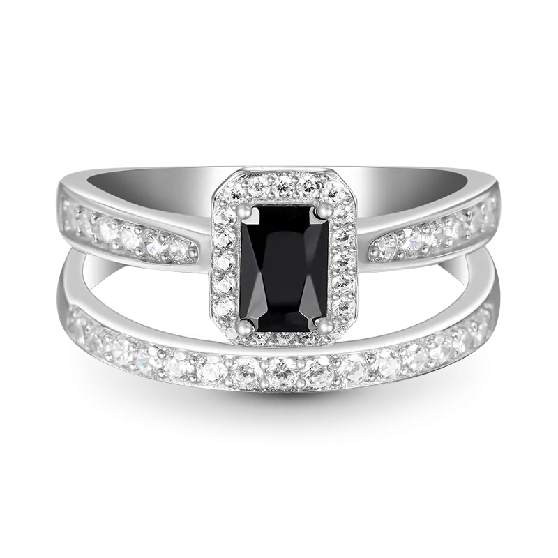 Gnoce Anello Taglio Rettangolare