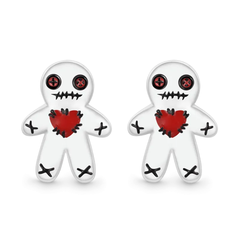Gnoce Halloween Orecchini Bambola Voodoo