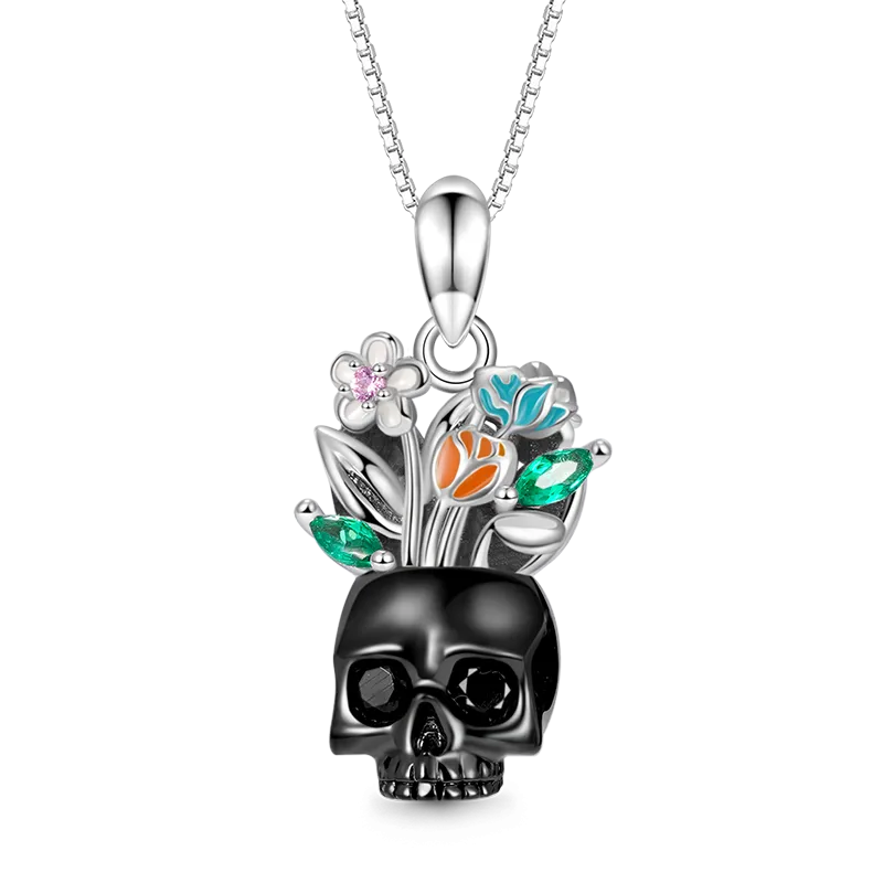 Gnoce Collana Teschio In Vaso