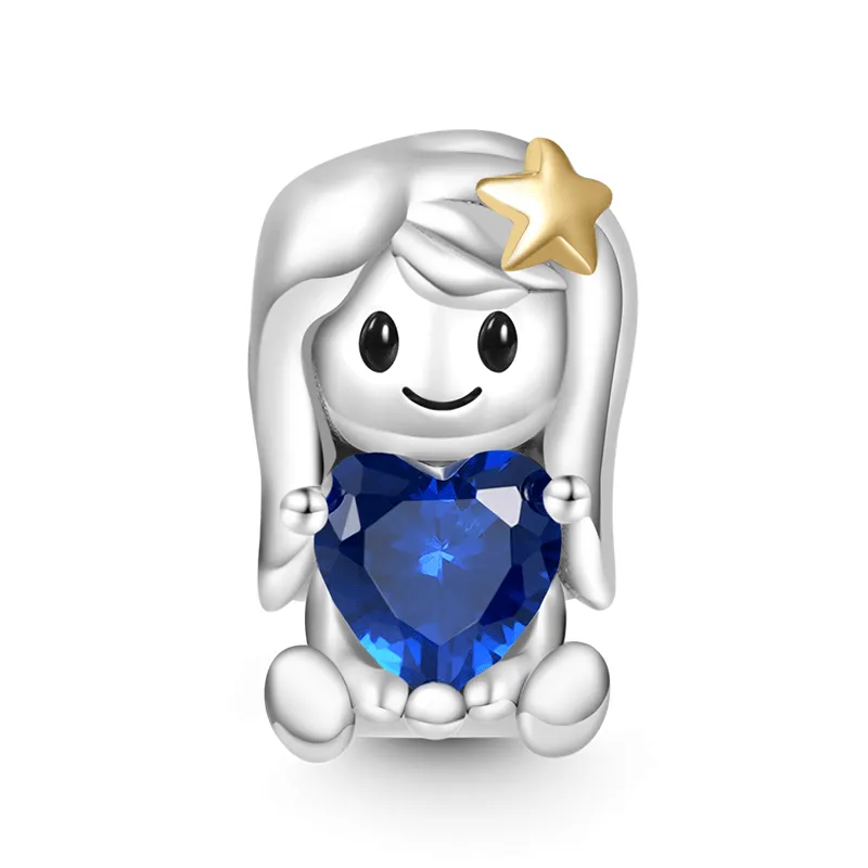 Gnoce Charm Costellazione Dello Vergine Abbraccia La Pietra Cuore