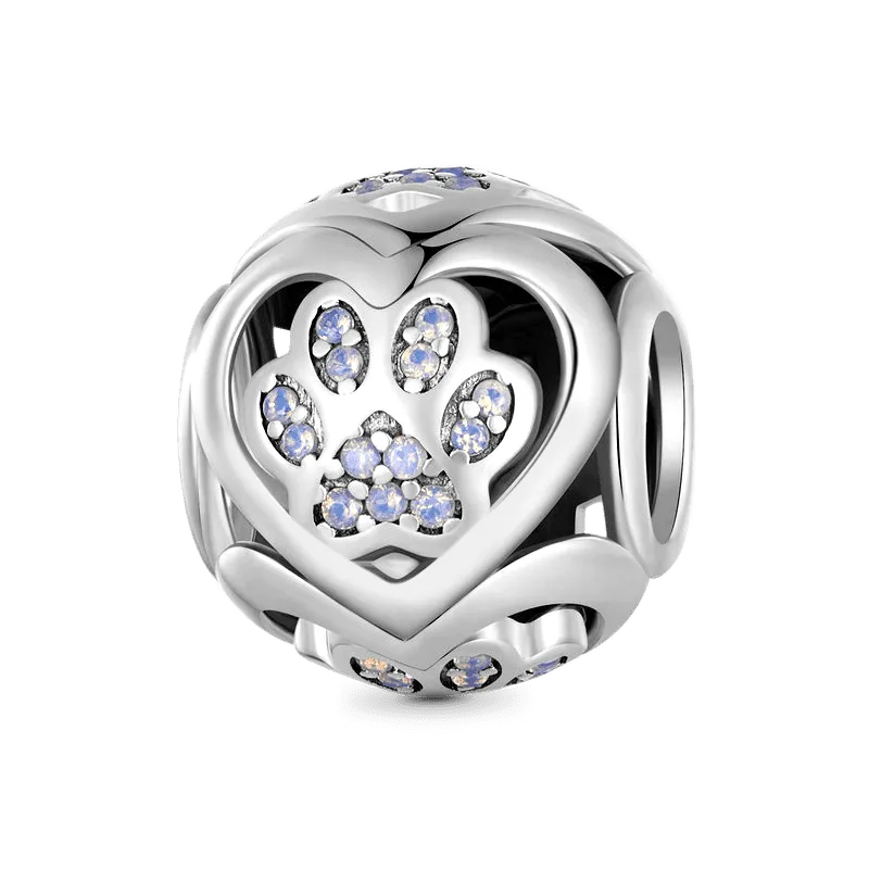 Gnoce Charm Openwork Stampa Zampa Di Gatto