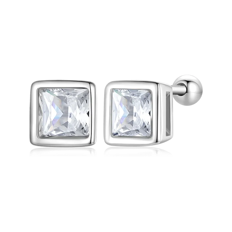 Gnoce Orecchini A Bottone Taglio Principessa