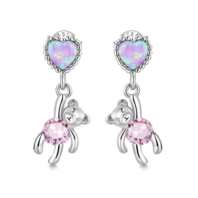 Gnoce Orecchini Orsetto Opale