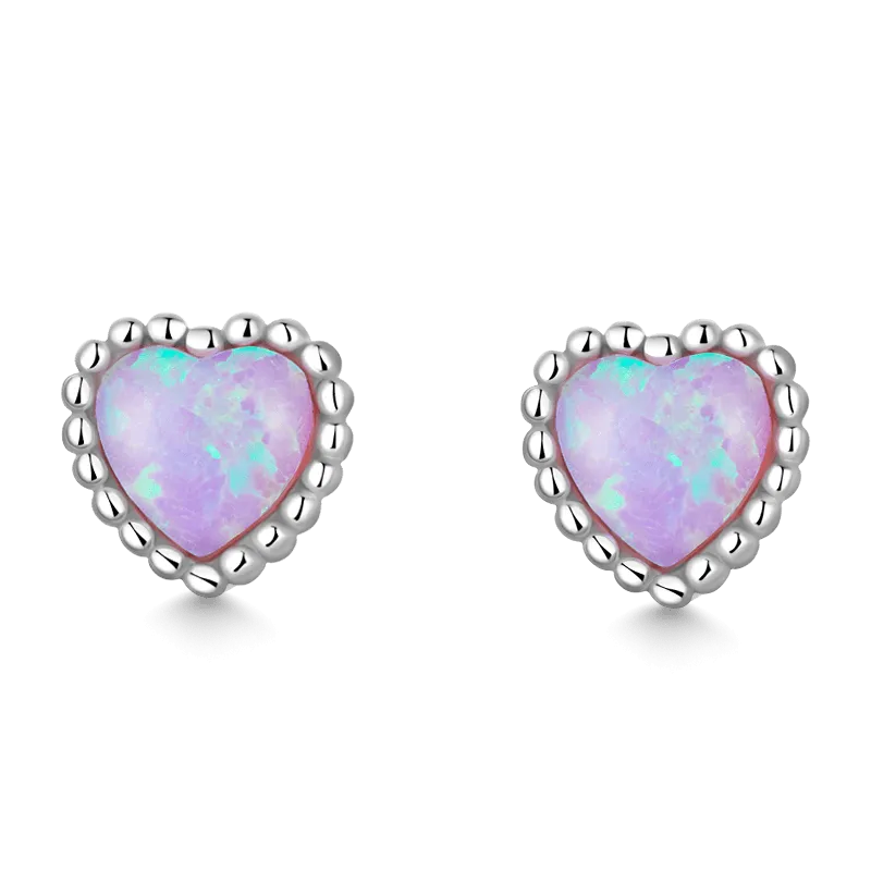 Gnoce Orecchini Cuore Opale