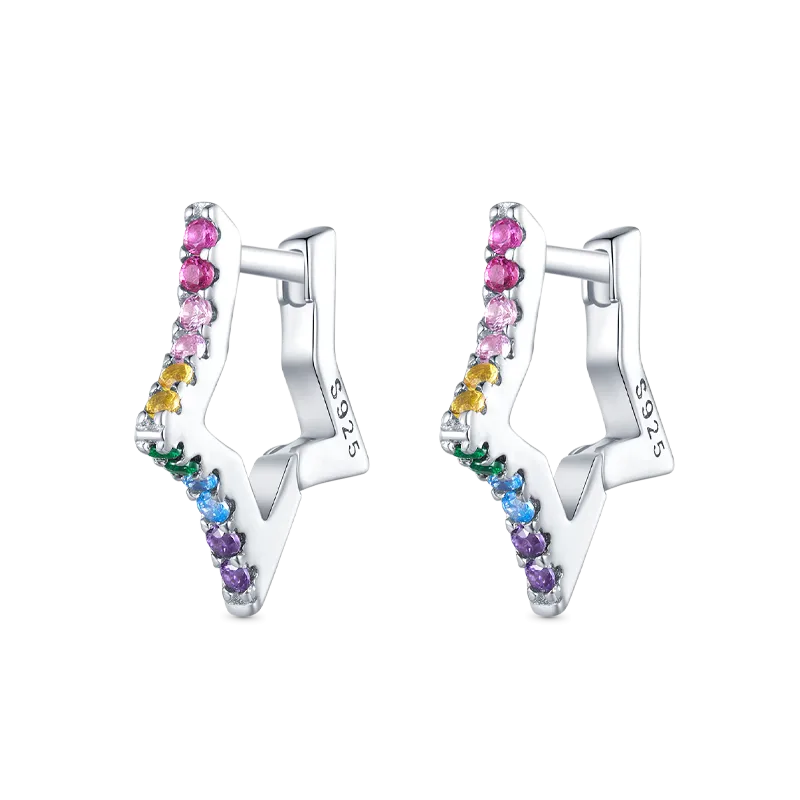 Gnoce Orecchini Stella Arcobaleno