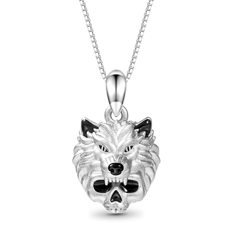 Gnoce Collana Teschio Di Lupo