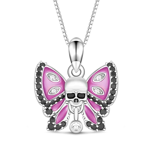 Gnoce Collana Teschio A Farfalla
