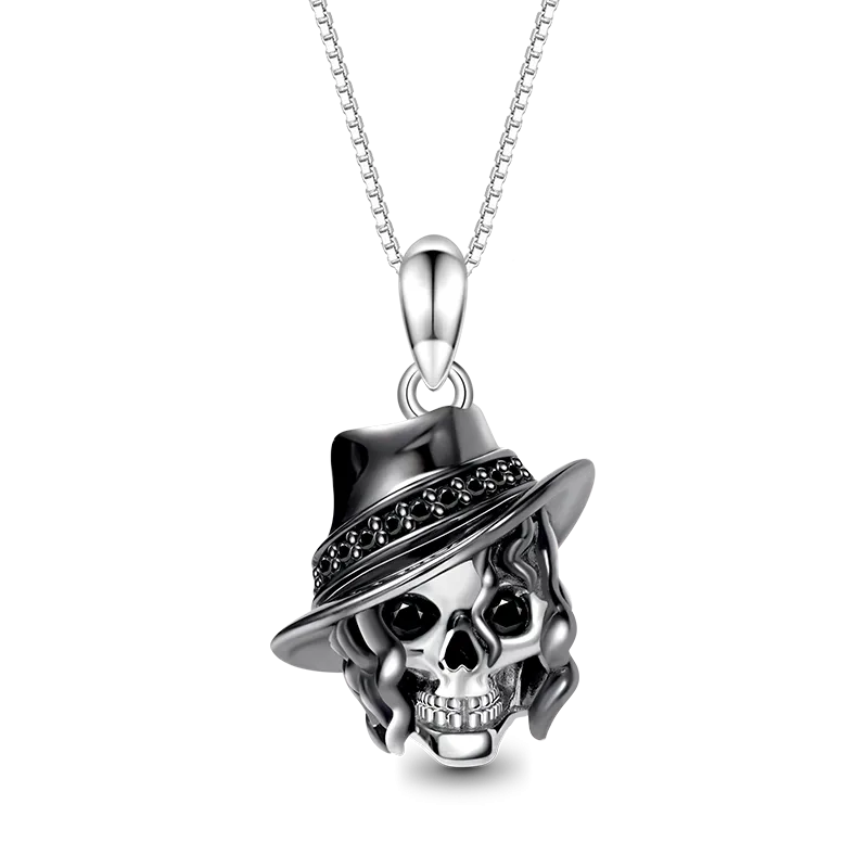 Gnoce Collana Teschio Con Cappello