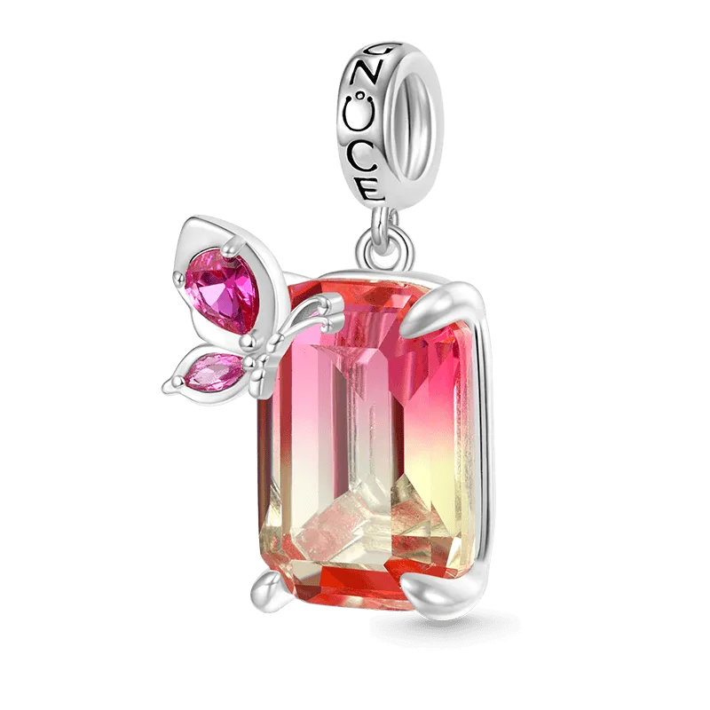 Gnoce Ciondolo Scintillante A Taglio Rettangolare