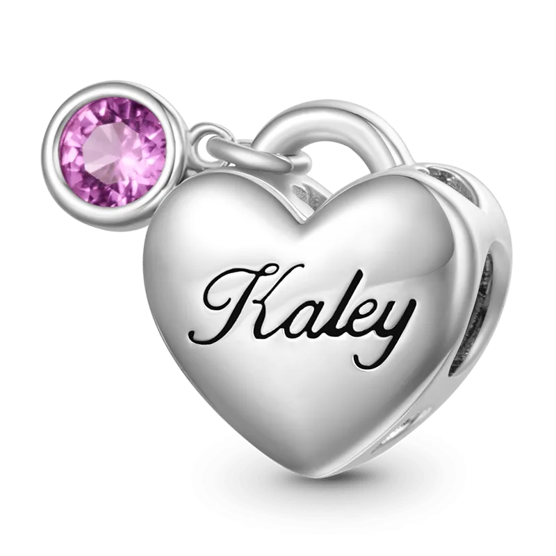 Gnoce Ciondolo Cuore Incidibile Con Pietra Portafortuna