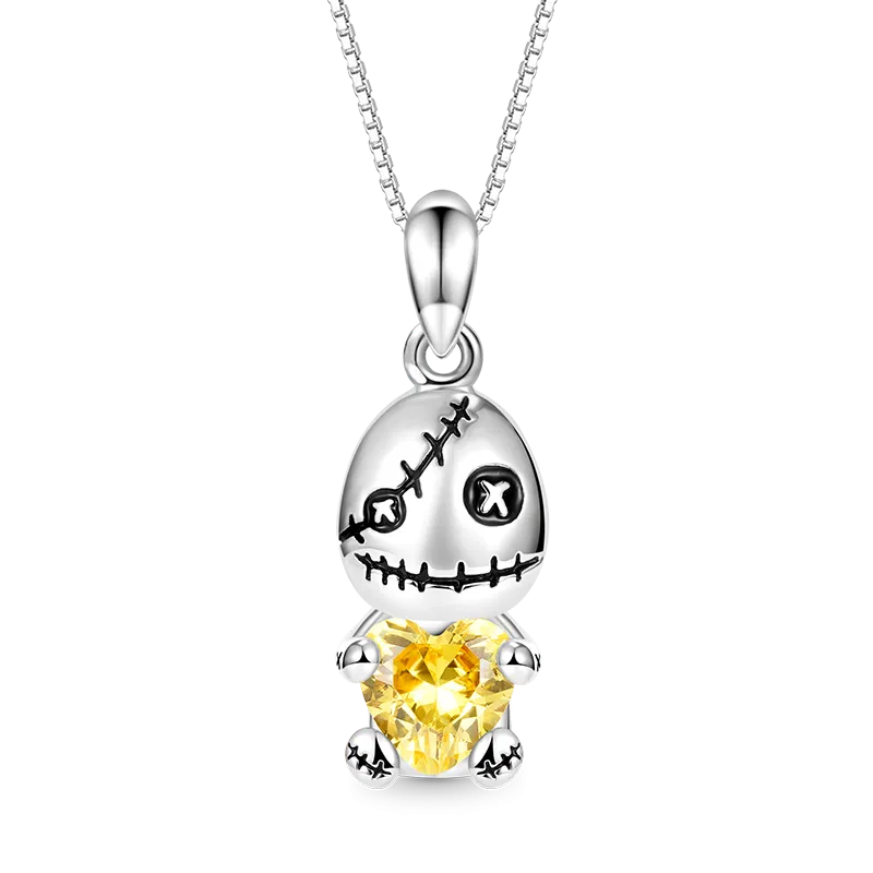 Gnoce Collana Bambola Voodoo Abbraccia il Cuore