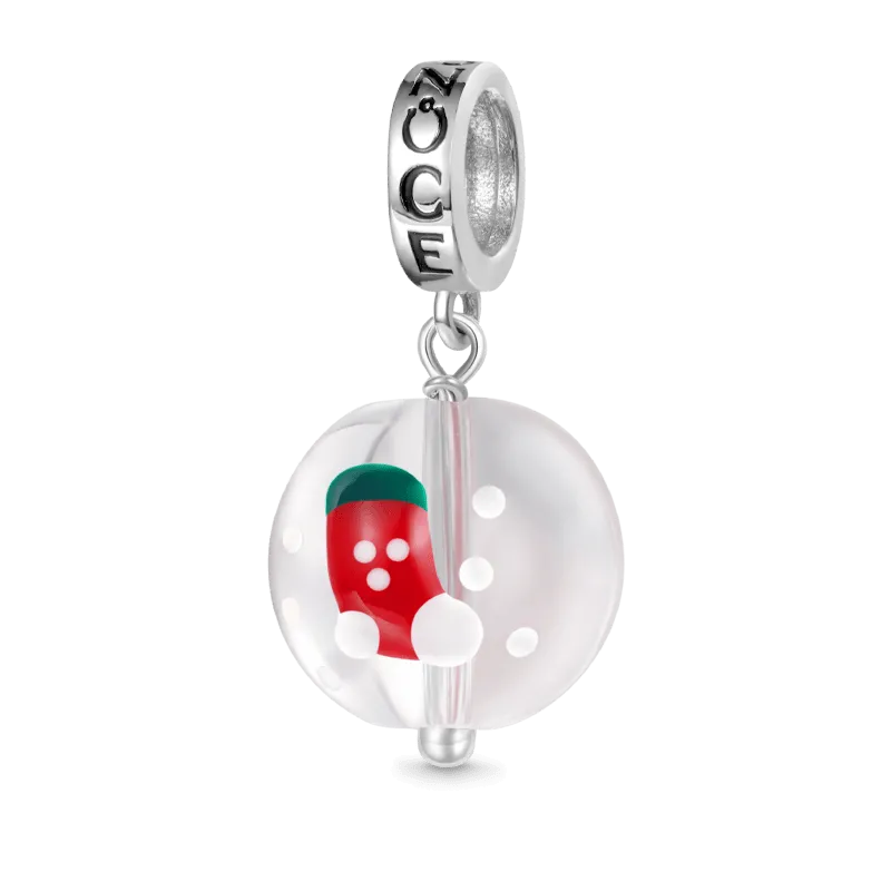 Gnoce Ciondolo Palla di Cristallo Calza Di Natale