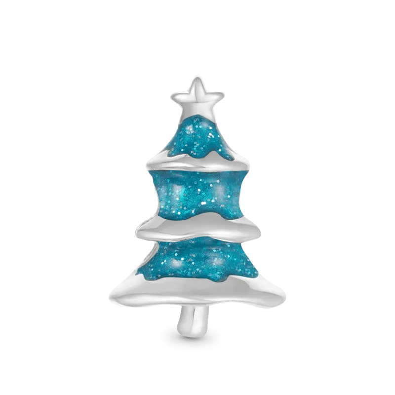 Gnoce Charm Albero Di Natale Blu