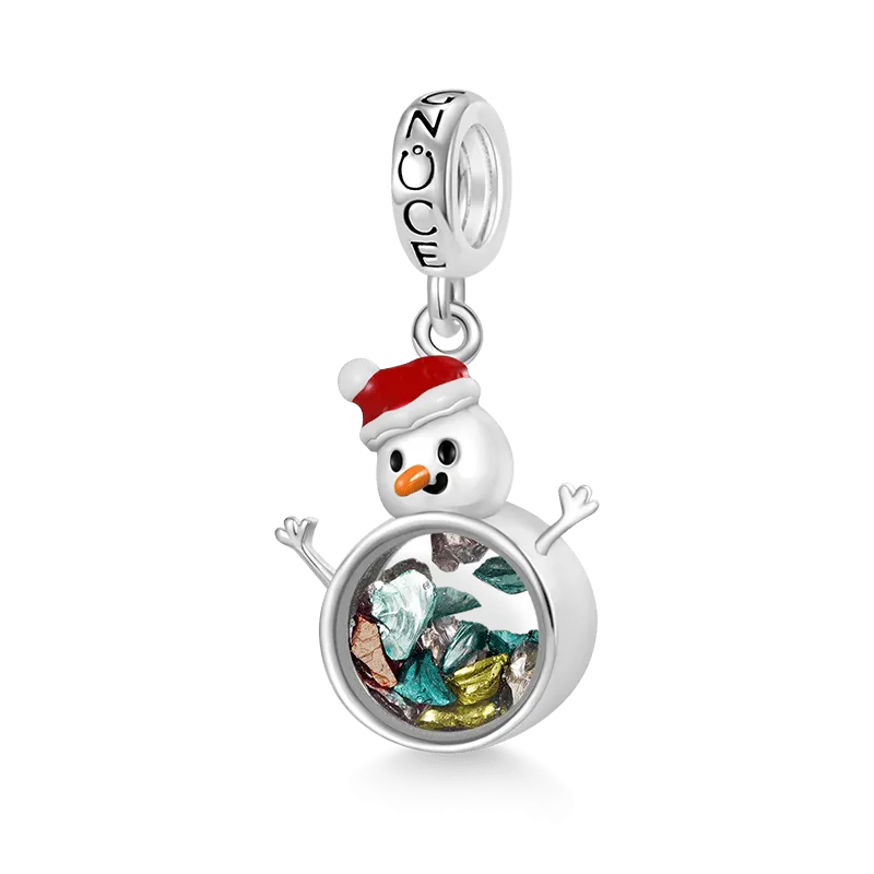 Gnoce Ciondolo Pupazzo Di Neve Trasparente