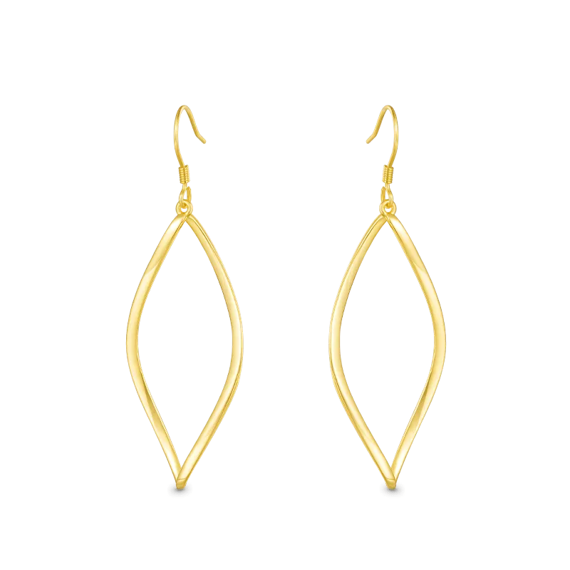 Gnoce Orecchini Pendenti Intrecciati Cavi