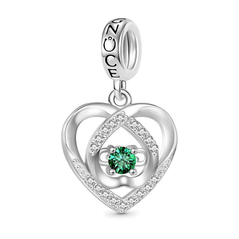 Gnoce Ciondolo Personalizzato Cuore D'Amore Con Pietra Portafortuna