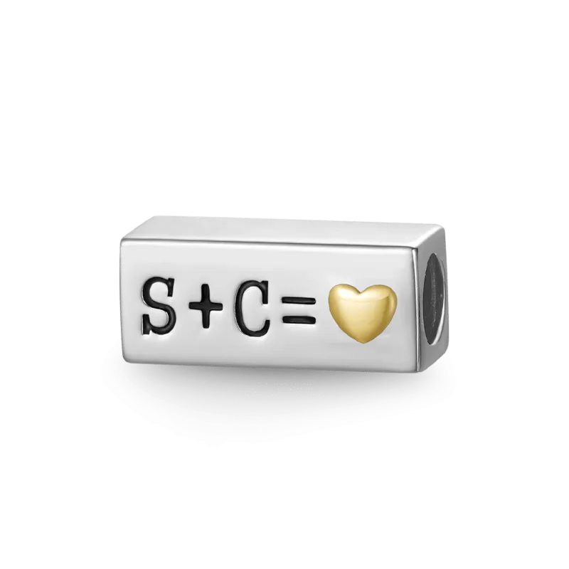 Gnoce Charm Rettangolare Personalizzato Le Iniziali