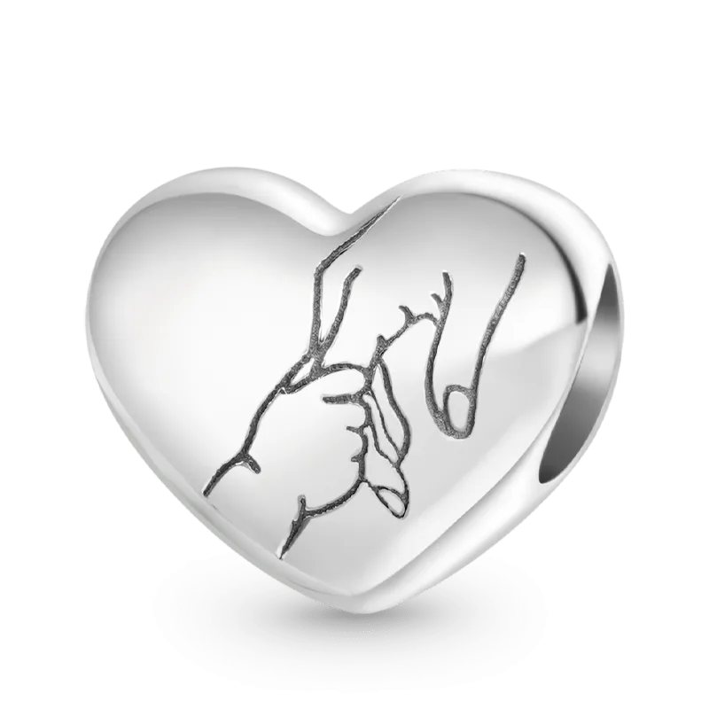 Gnoce "I Love You" Charm Adulto-Bambino Che Si Tiene Per Mano