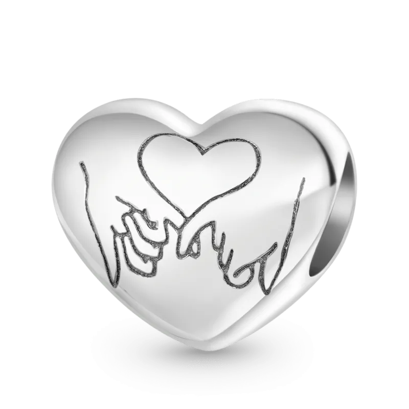 Gnoce Ciondolo Cuore D'Amore "Gli Amici Sono La Famiglia Che Scegliamo"