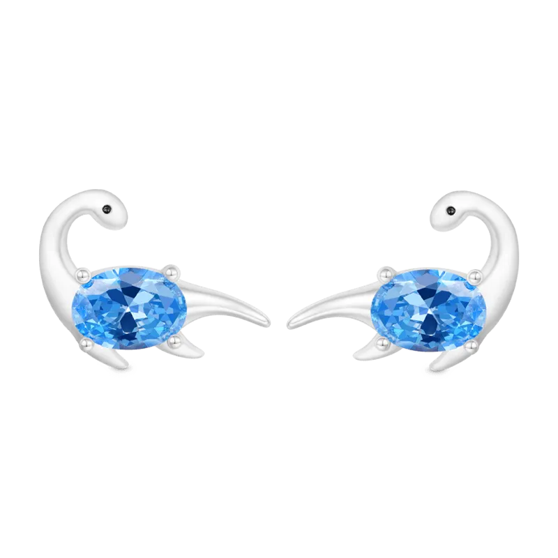 Gnoce Orecchini A Bottone Plesiosauri