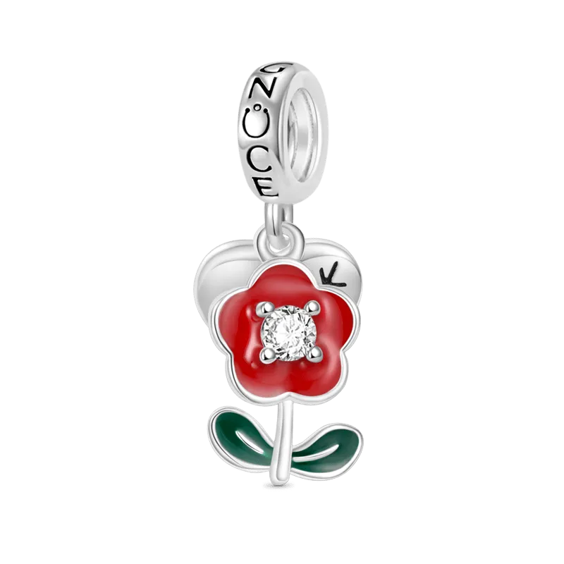 Gnoce Ciondolo Cuore Fiore Incidibile