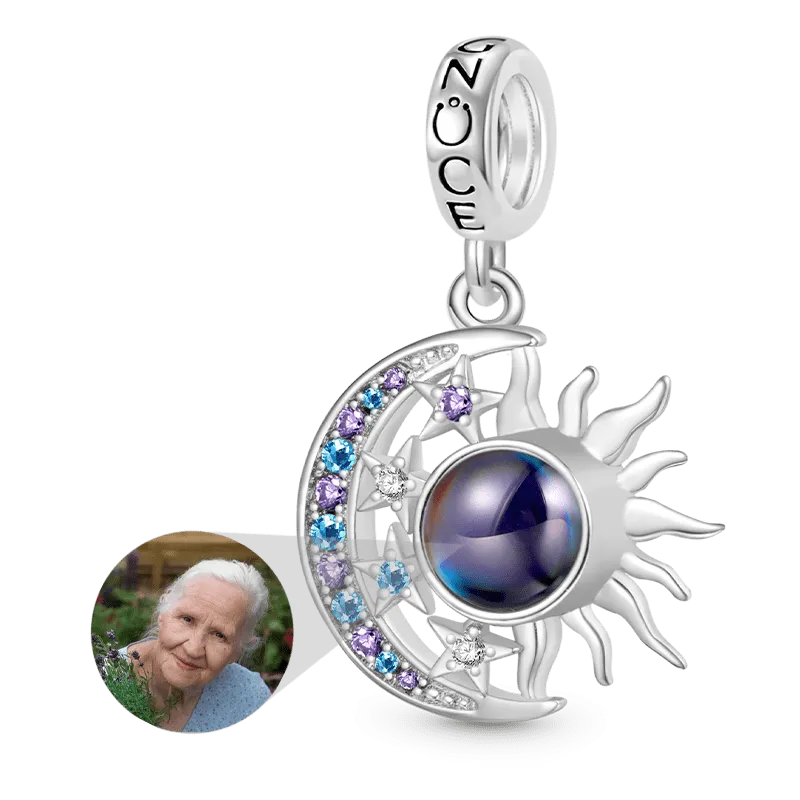 Gnoce Ciondolo Proiezione Personalizzato Foto Sole E Luna