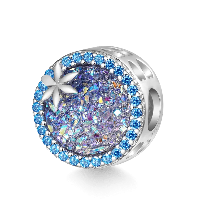 Gnoce Charm Fiocco Di Neve Di Natale Blu