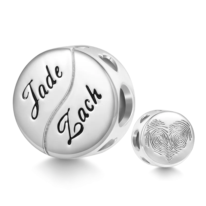 Gnoce Ciondolo Impronta Digitale A Forma Di Cuore