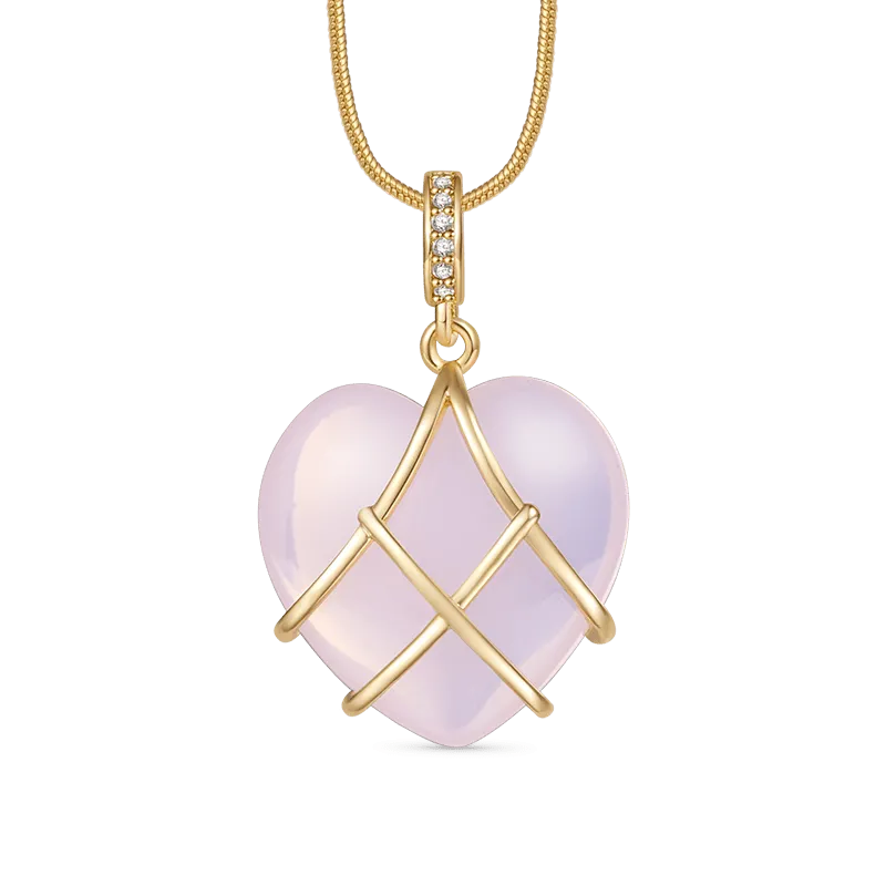 Gnoce Collana Barbie Cuore Rosa