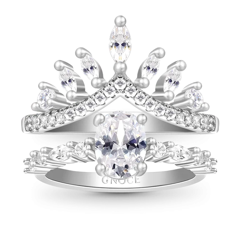 Gnoce Anello Impilabile Tagliato A Forma Di Uovo