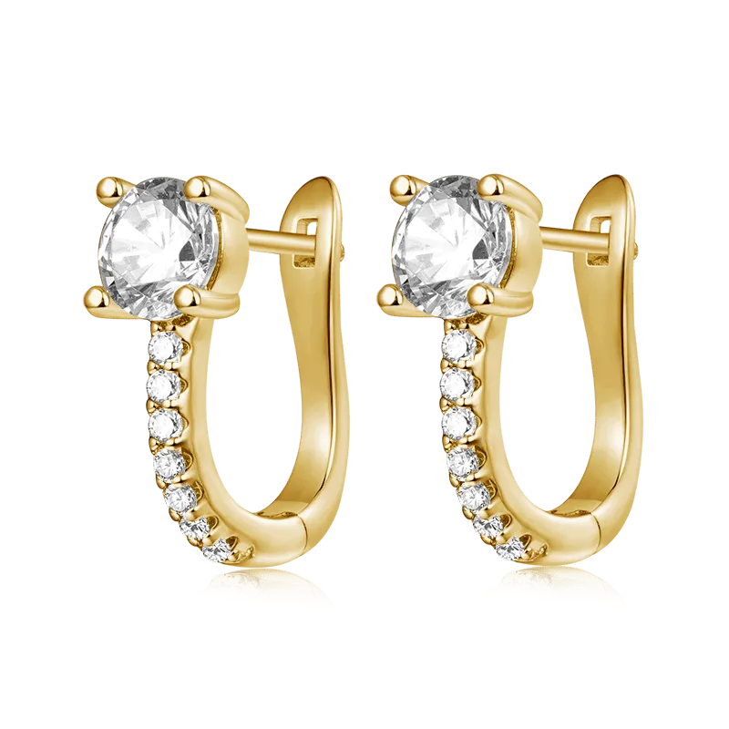 Gnoce Orecchini A Cerchio Delicati Zircone Di Cristallo