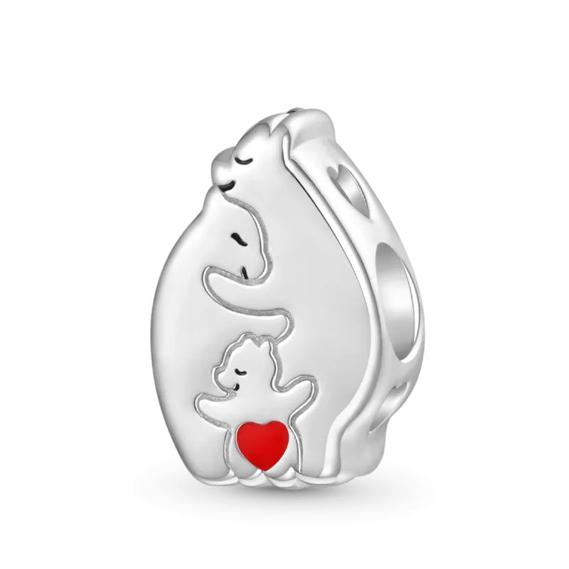 Gnoce Charm Famiglia Degli Orsi Lettera Incisa