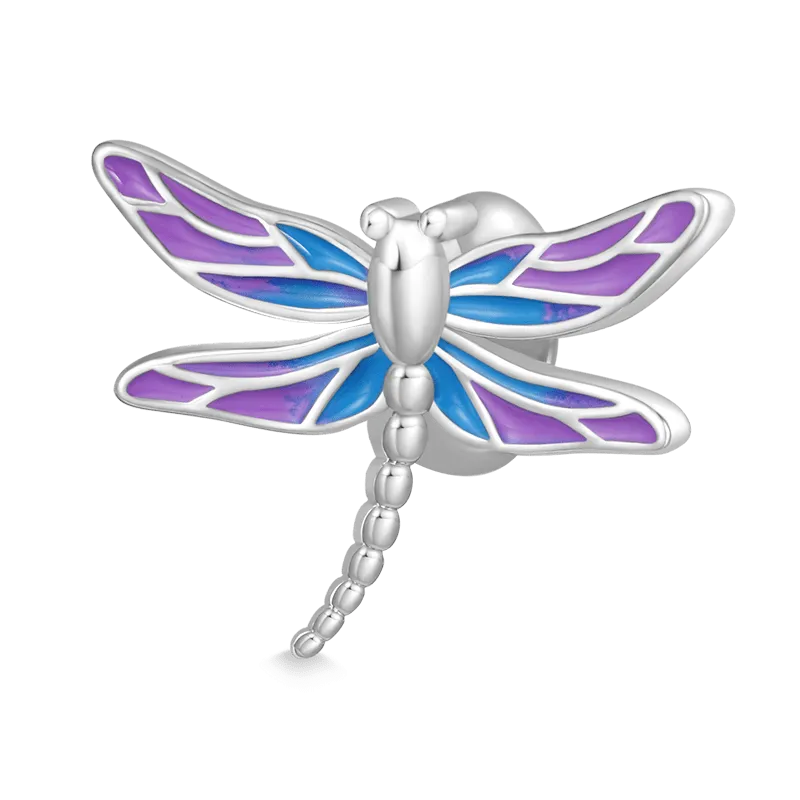 Gnoce Charm Libellula da Sogno Blu Viola