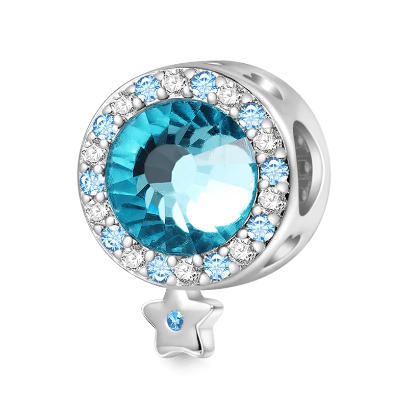 Gnoce Charm Cielo Notturno Blu Stella & Luna