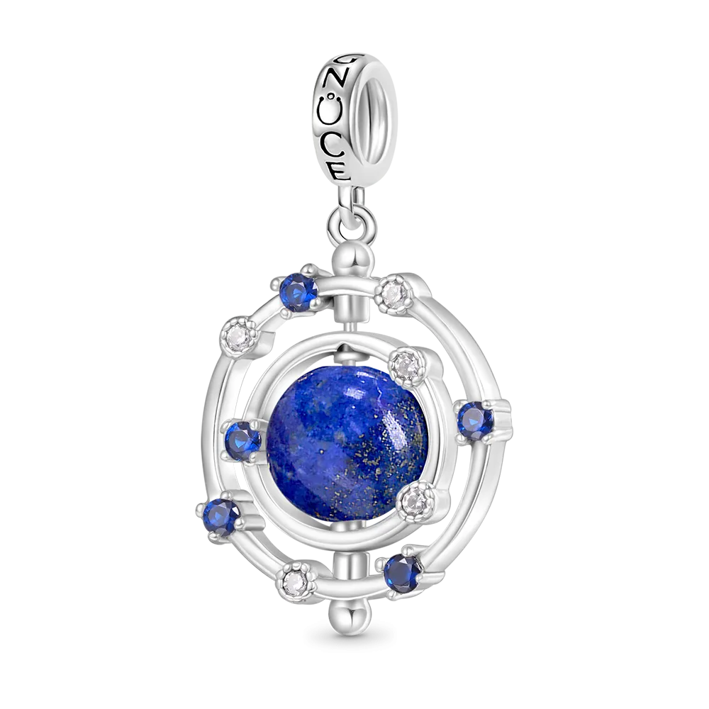 Gnoce Ciondolo Galassia Di Lapislazzuli Naturale Girevole